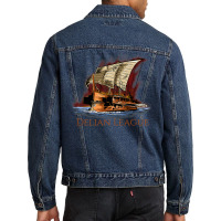 Ancient Greek History   Delian League   Athenian Trireme Premium T Shi Men Denim Jacket | Artistshot