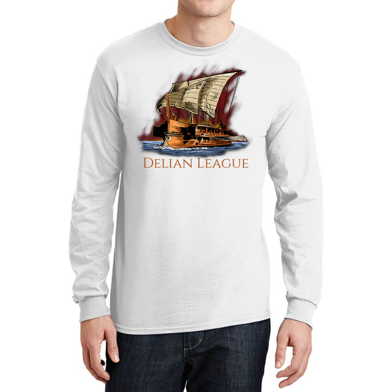 Ancient Greek History   Delian League   Athenian Trireme Premium T Shi Long Sleeve Shirts | Artistshot