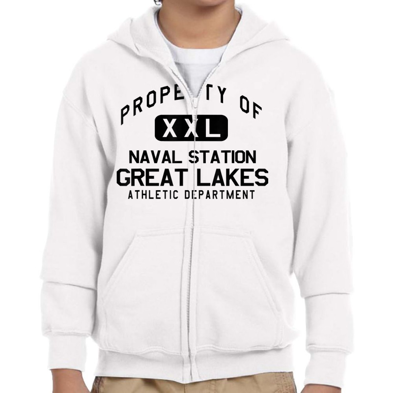 Property Of Naval Station Great Lakes Athletic Department T Shirt Youth Zipper Hoodie by kalerttjay | Artistshot