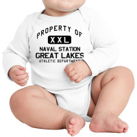 Property Of Naval Station Great Lakes Athletic Department T Shirt Long Sleeve Baby Bodysuit | Artistshot