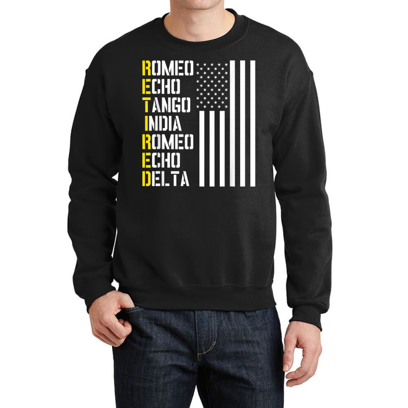 Military, Police, Pilot Retirement Design Phonetic Alphabet T Shirt Crewneck Sweatshirt | Artistshot