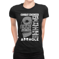 Combat Engineer Shirt I've Only Met About 3 Or 4 People Ladies Fitted T-shirt | Artistshot