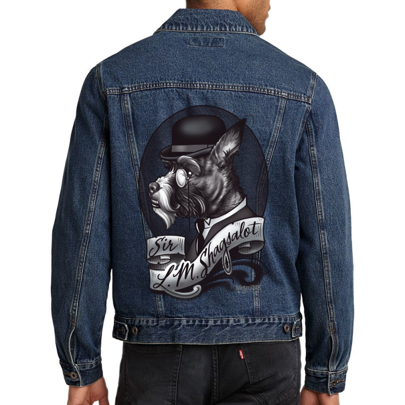 Sir Little Man Shagsalot Men Denim Jacket by MetroINK | Artistshot