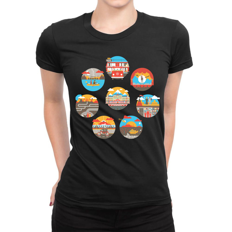 Retro Cartoon  American Films Funny Gifts Ladies Fitted T-Shirt by Postifull-Decals | Artistshot