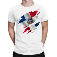 Proud Dominican Root  Torn Ripped Dominica Flag T Shirt T-shirt | Artistshot