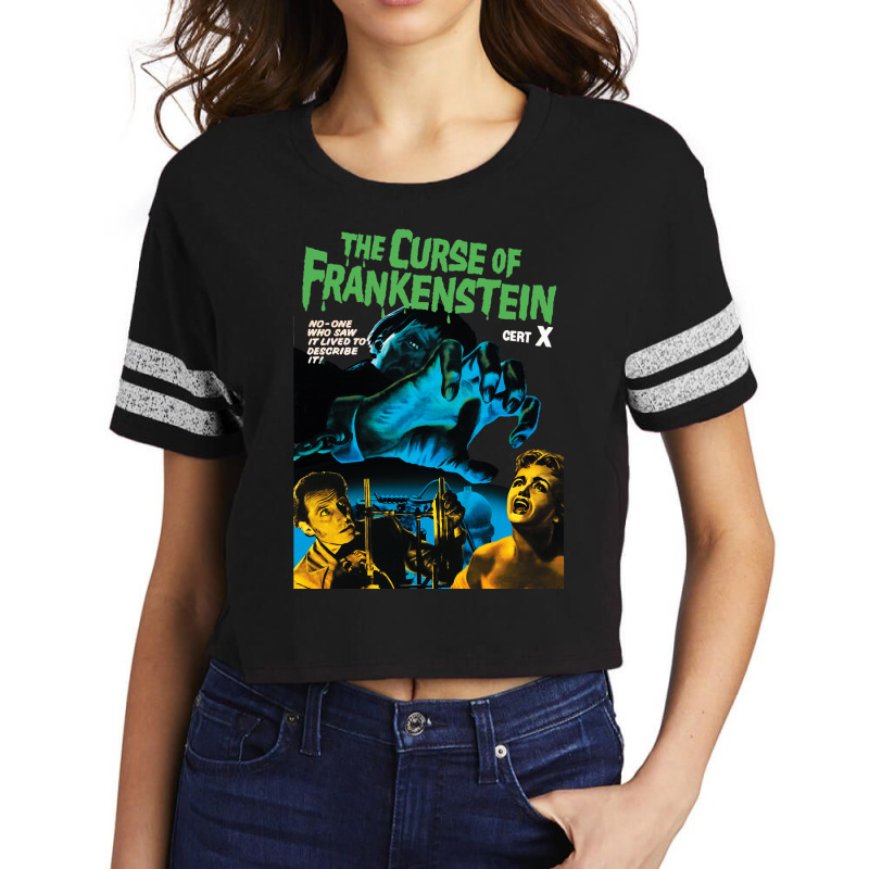 The Curse Of Frankenstein Lover Gifts Scorecard Crop Tee by ArtistConner | Artistshot