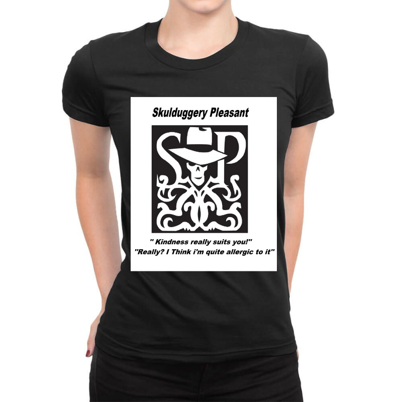 Call Me Skulduggery Poster Retro Ladies Fitted T-Shirt by ArtistConner | Artistshot