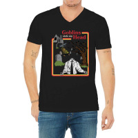 Goblins Stole My Head Vintage Retro V-neck Tee | Artistshot