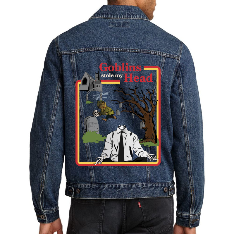 Goblins Stole My Head Vintage Retro Men Denim Jacket by ArtistConner | Artistshot