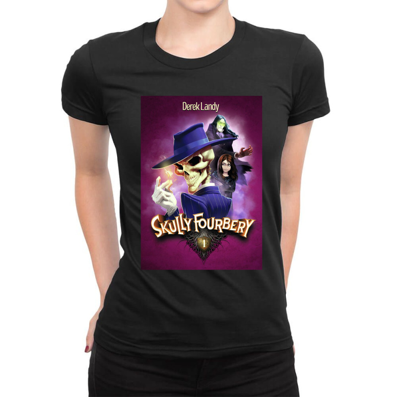 Graphic Skulduggery Vintage Retro Ladies Fitted T-Shirt by ArtistConner | Artistshot