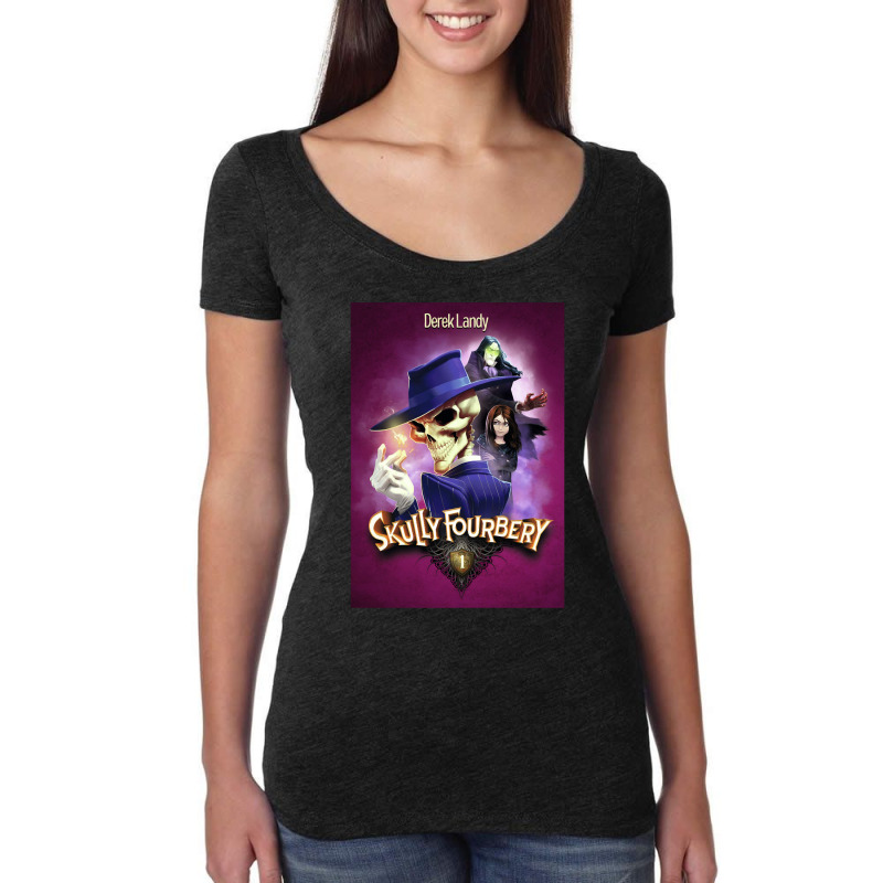 Graphic Skulduggery Vintage Retro Women's Triblend Scoop T-shirt by ArtistConner | Artistshot