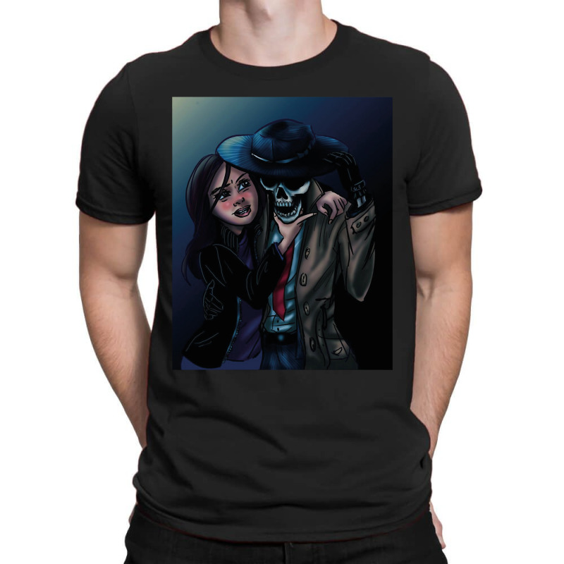 My Favorite People Skulduggery Painting T-Shirt by ArtistConner | Artistshot