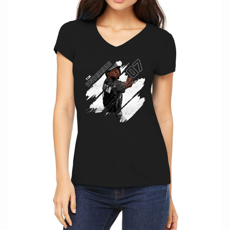 Call Me Tim Anderson Stripes Funny Gift Women's V-Neck T-Shirt by ArtistKyleigh | Artistshot