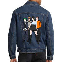 My Favorite People Pale Waves Art Men Denim Jacket | Artistshot