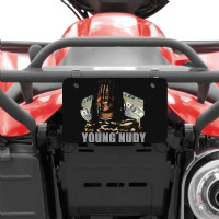 Nudy Dollar Graphic Atv License Plate | Artistshot