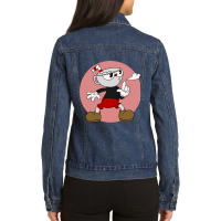 Vintage Classic  Knock Out Design Character Funny Gifts Ladies Denim Jacket | Artistshot