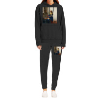 The Milkmaid By Vermeer Art Long Sleeve T Shirt Hoodie & Jogger Set | Artistshot