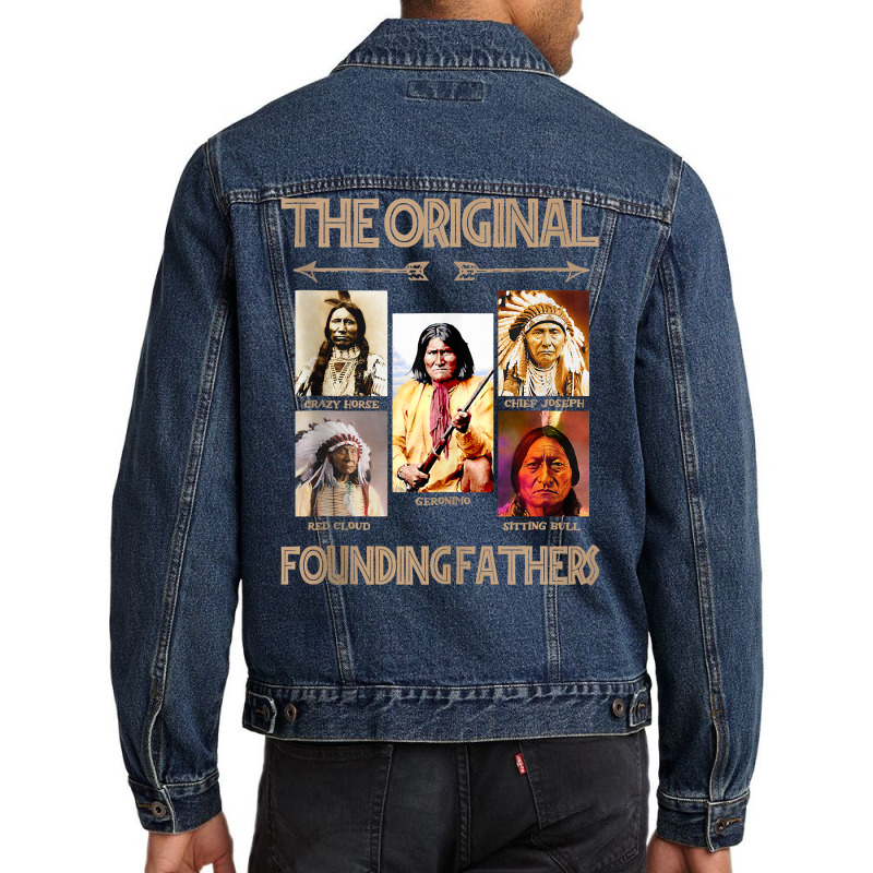 The Original Founding Fathers Native American Tank Top Men Denim Jacket | Artistshot