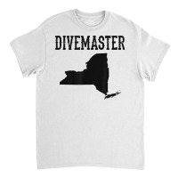 New York Divemaster Scuba Diving Instructor Dive Flag Style T Shirt Classic T-shirt | Artistshot