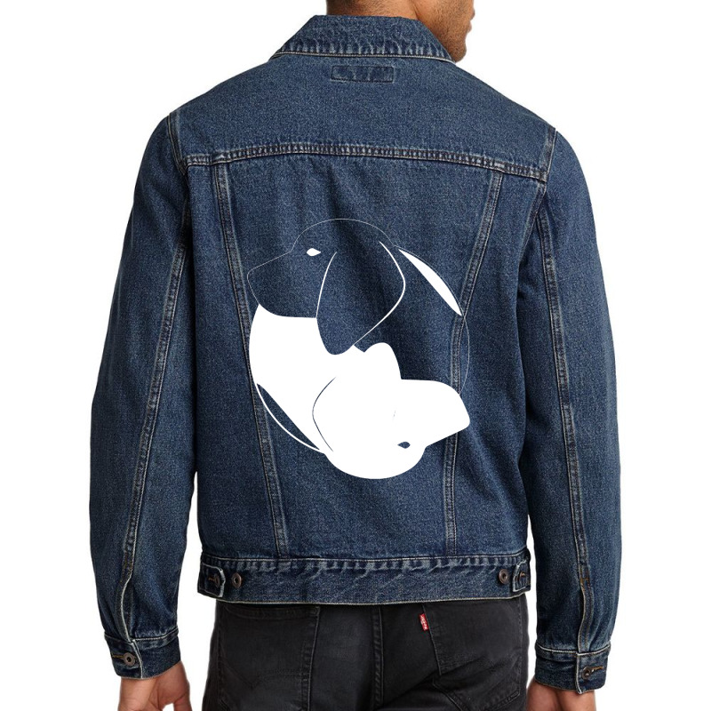 Yin Yang Beagle Funny Men Denim Jacket | Artistshot