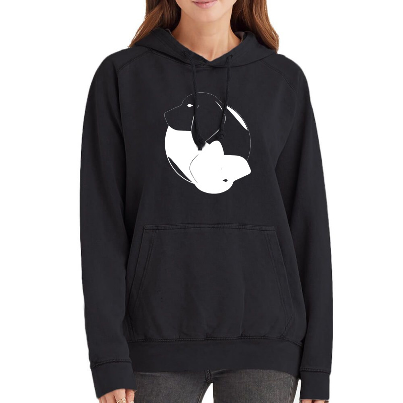 Yin Yang Beagle Funny Vintage Hoodie | Artistshot