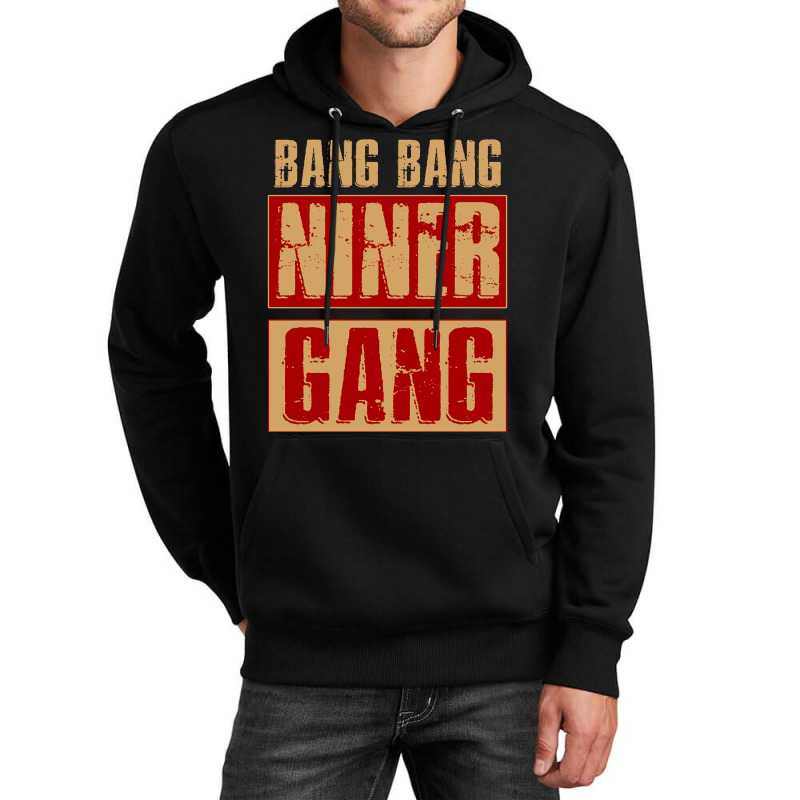 Bang Bang Niner Gang Football Cool Long Sleeve Unisex Hoodie | Artistshot