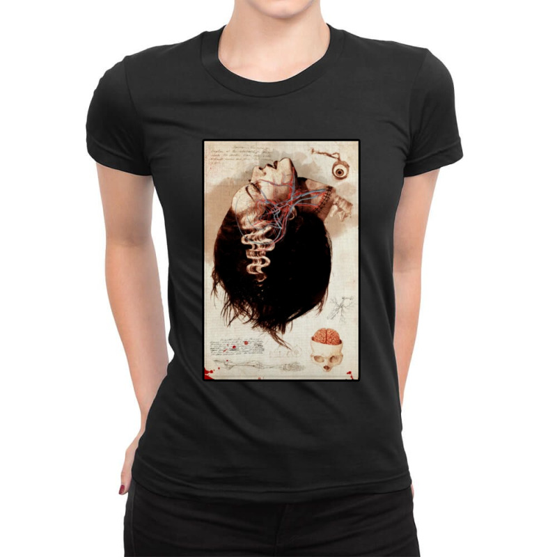 Bride Of Frankenstein Anatomy Lesson Ladies Fitted T-Shirt by Samboo | Artistshot