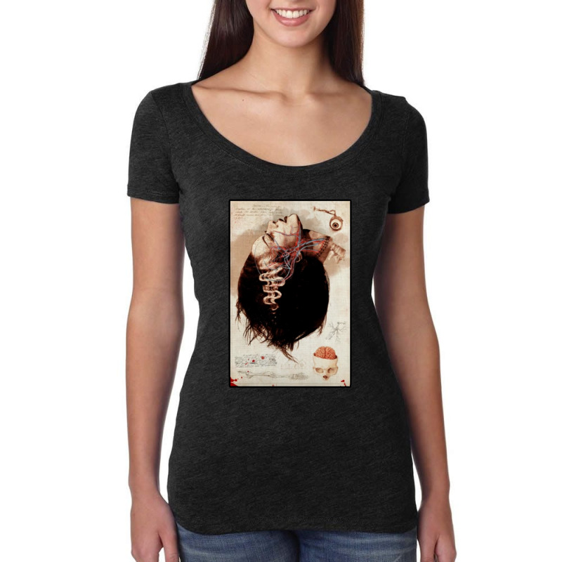 Bride Of Frankenstein Anatomy Lesson Women's Triblend Scoop T-shirt by Samboo | Artistshot