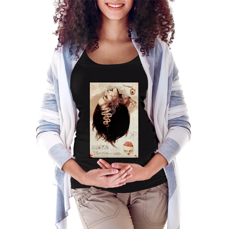 Bride Of Frankenstein Anatomy Lesson Maternity Scoop Neck T-shirt by Samboo | Artistshot