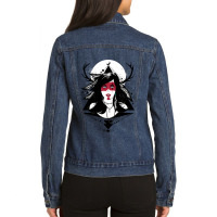 Graphic Picture  Indian Chief Design Character Funny Gifts Men Ladies Denim Jacket | Artistshot