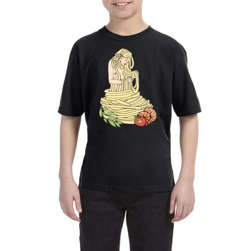 Shrimp Spaghetti Food Youth Tee by janai quana | Artistshot