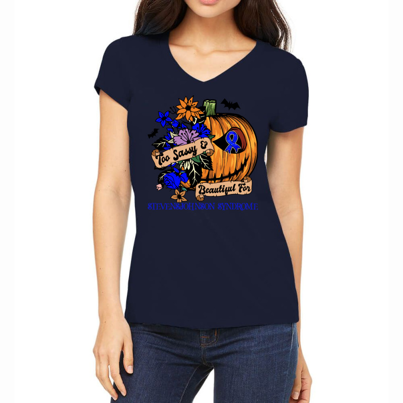 Stevens Johnson Syndrome Survivor T  Shirt Stevens  Johnson Syndrome Women's V-Neck T-Shirt by armunsightly | Artistshot