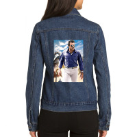 Day Gift Blue Cute Bloods Funny Gift Ladies Denim Jacket | Artistshot