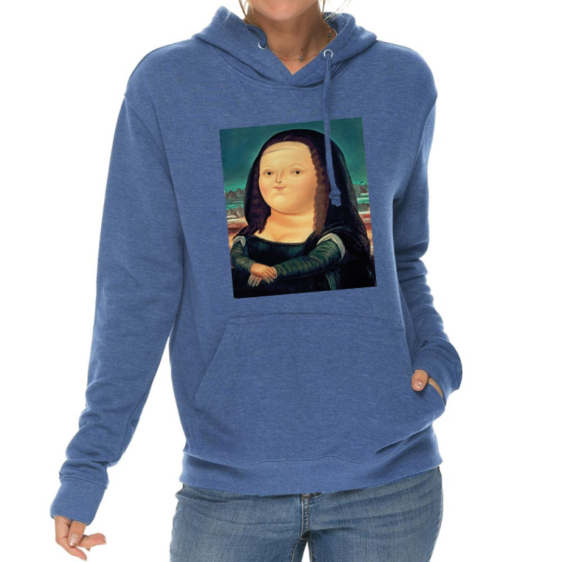 Mona Lisa Lightweight Hoodie | Artistshot