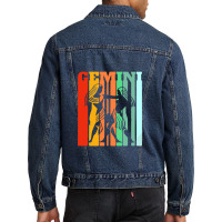 Zodiac Gemini Gifts Funny Astrology Sign Men Denim Jacket | Artistshot