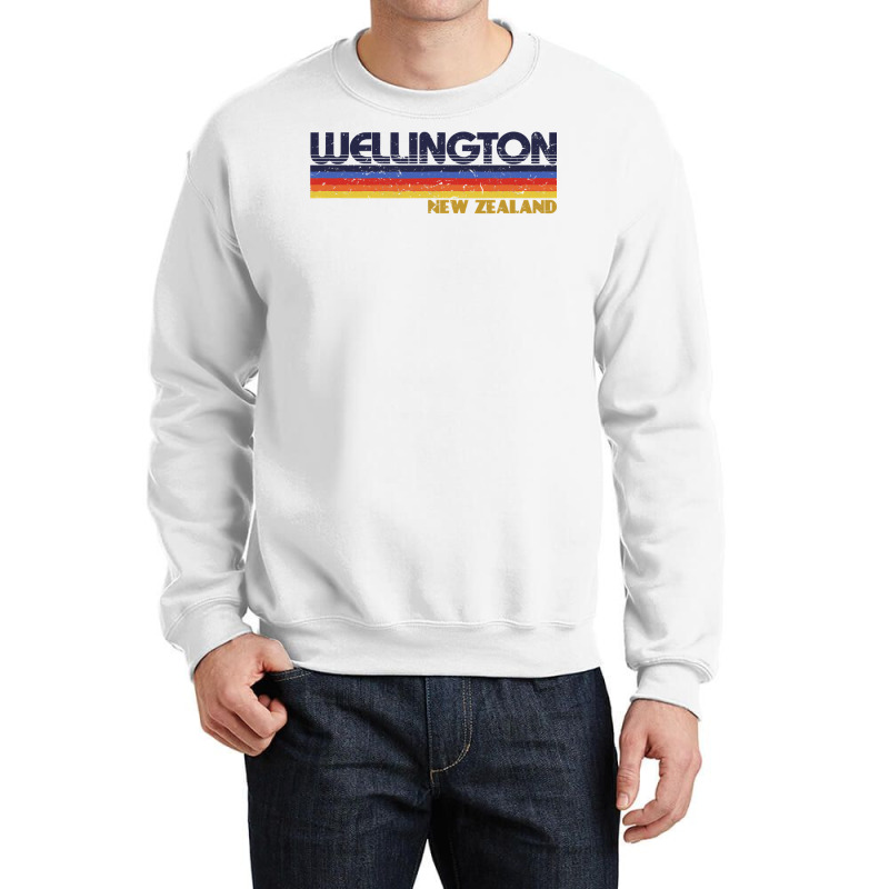 Wellington, New Zealand   Retro Vintage City Shirt T Shirt Crewneck Sweatshirt | Artistshot