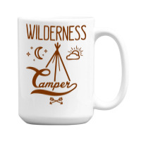 Wilderness Camper 15 Oz Coffee Mug | Artistshot