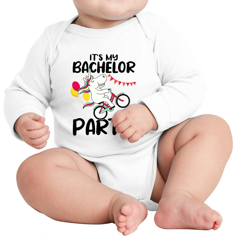 It's My Bachelor Party For Groom Naughty Funny 2 Long Sleeve Baby Bodysuit | Artistshot