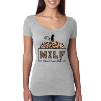 Milf Man I Love Fall Funny Woman Autumn Seasons Lover T Shirt Women's Triblend Scoop T-shirt | Artistshot