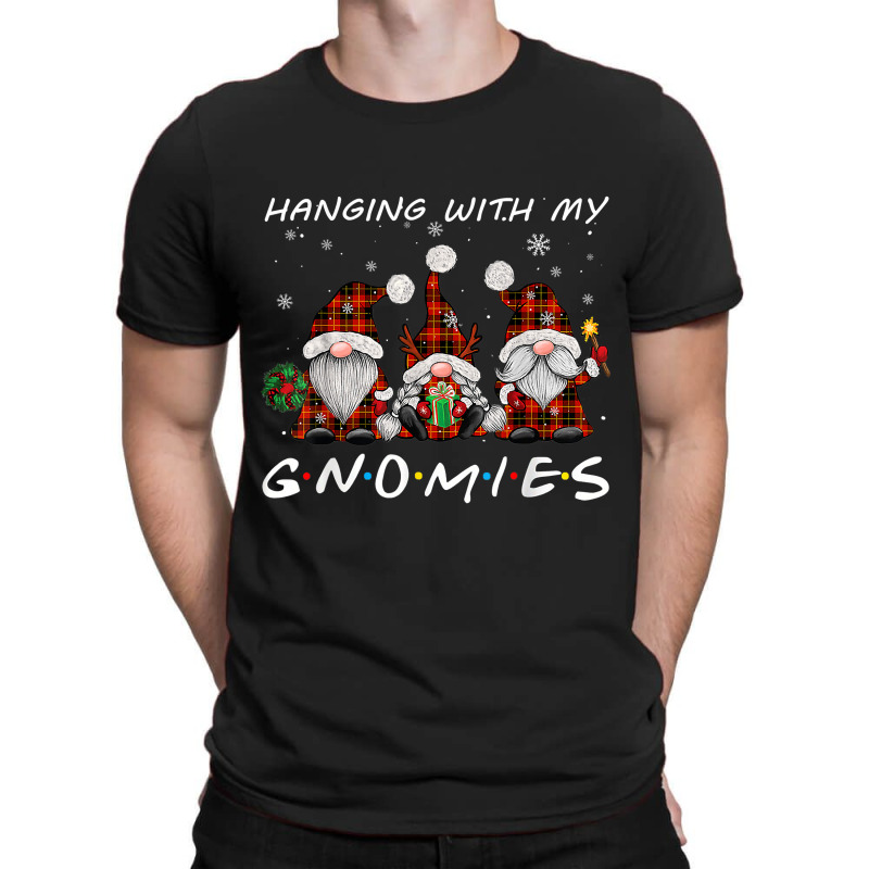 Hanging With Gnomies Gnome Christmas Xmas Buffalo Plaid Red T Shirt Co T-shirt | Artistshot