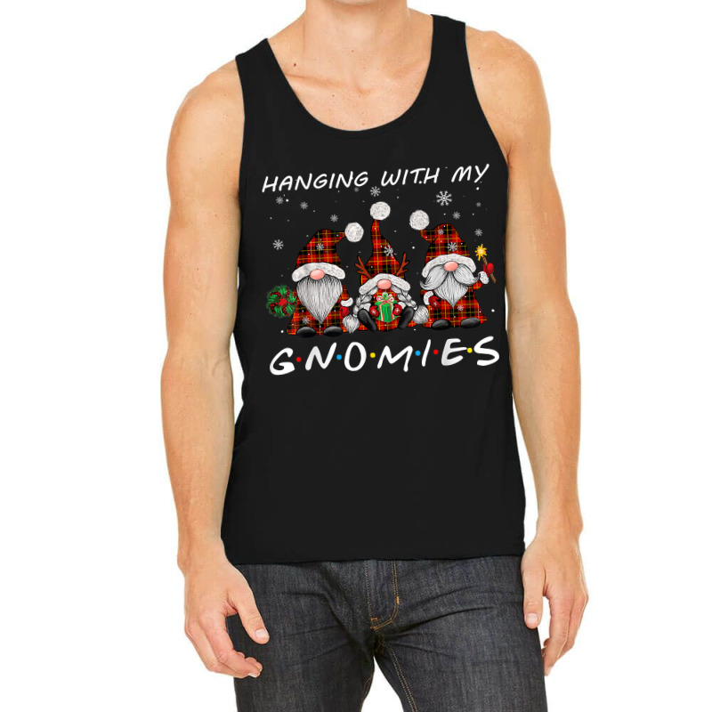 Hanging With Gnomies Gnome Christmas Xmas Buffalo Plaid Red T Shirt Co Tank Top | Artistshot