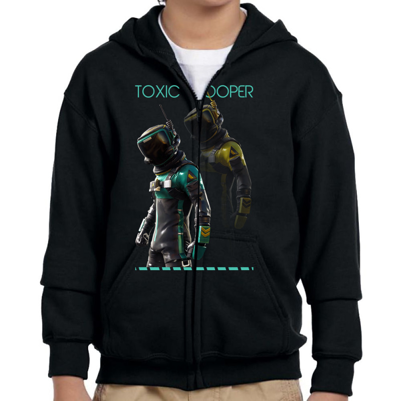 Toxic Trooper Youth Zipper Hoodie by pelestore | Artistshot