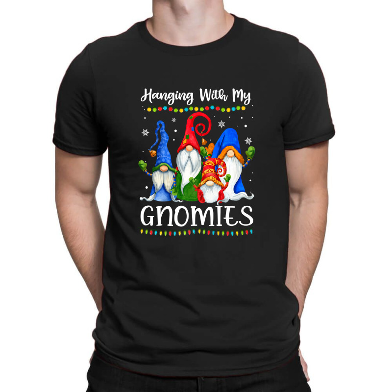 Hanging With My Gnomies Funny Gnome Xmas Lights Boys Girls Premium T S T-shirt | Artistshot