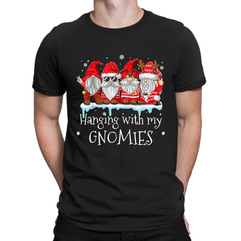 Hanging With My Gnomies Garden Gnome Christmas Pajama Xmas T Shirt T-shirt | Artistshot