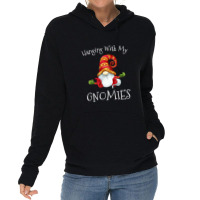 Hanging With My Gnomies Nordic Santa Gnome Christmas T Shirt Copy Copy Lightweight Hoodie | Artistshot