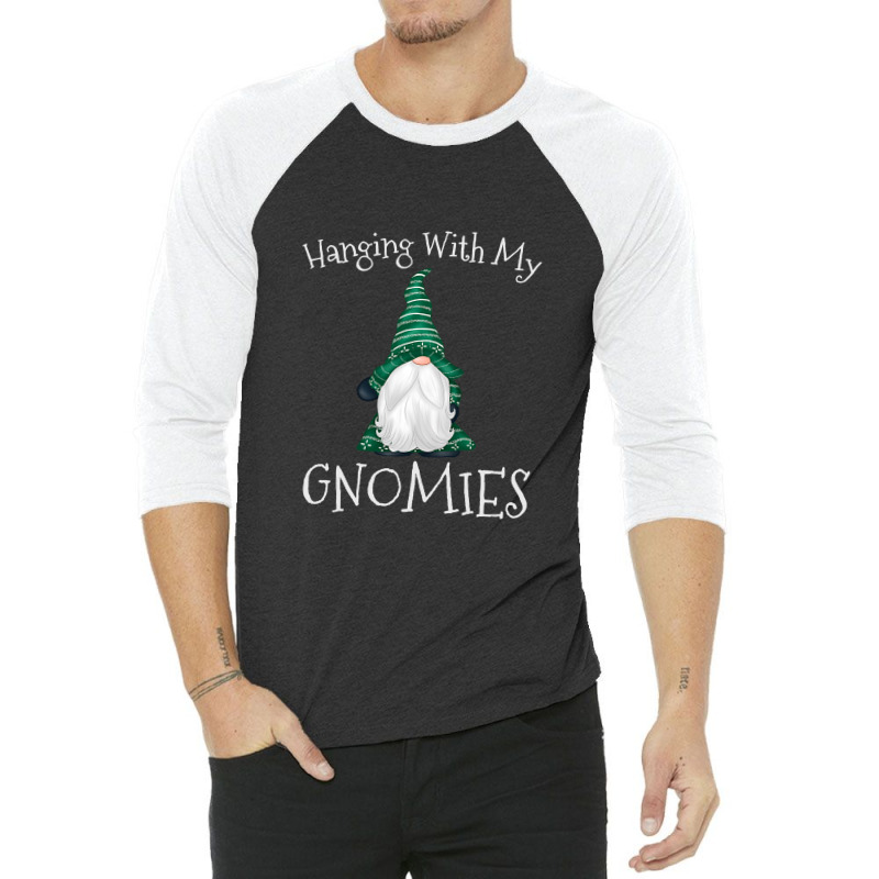 Hanging With My Gnomies Nordic Santa Gnome Christmas T Shirt Copy Copy 3/4 Sleeve Shirt | Artistshot