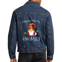 Hanging With My Gnomies Nordic Santa Gnome Christmas T Shirt Men Denim Jacket | Artistshot