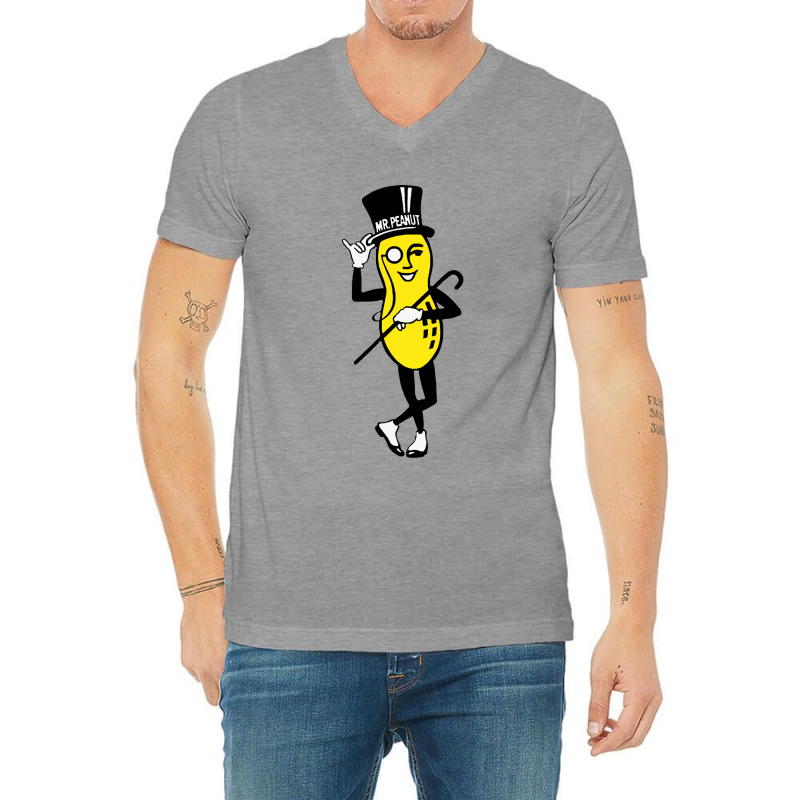 Mr Peanut V-neck Tee | Artistshot