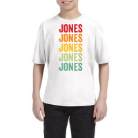 Jones County, Mississippi, Rainbow Text Design T Shirt Youth Tee | Artistshot