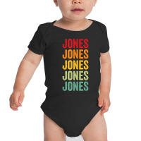 Jones County, Mississippi, Rainbow Text Design T Shirt Baby Bodysuit | Artistshot